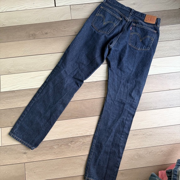 Levi's 501 Indigo Straight Leg Jeans - Picture 4 of 7